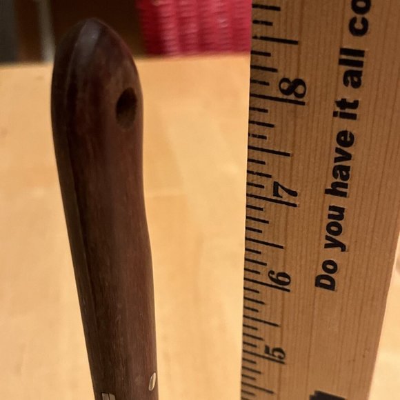 Vtg Set of 2 Imperial Veri-Sharp Kitchen Utensils Stainless Wood Ladle Masher - Picture 3 of 6